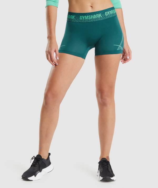 Damske Šortky Gymshark Apex Seamless Low Rise Tyrkysové | VI2978541